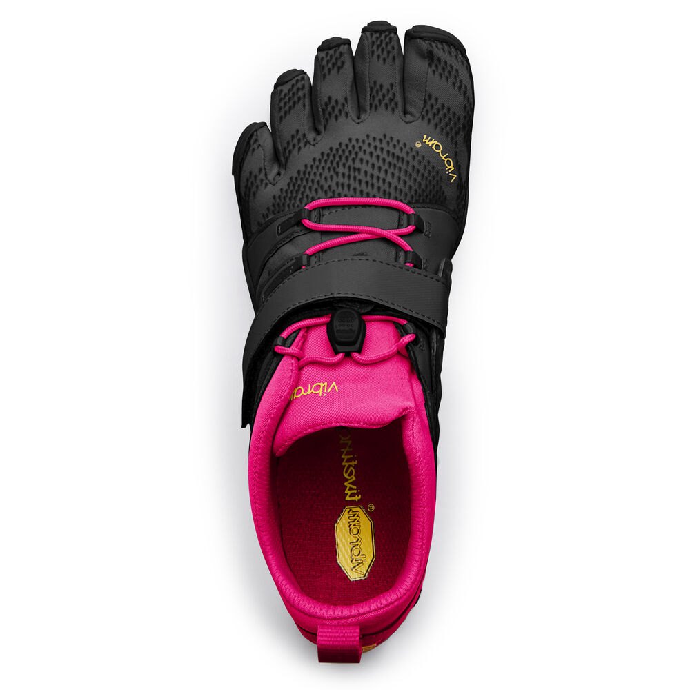 Vibram Five Fingers Womens Hiking Shoes - Black/Pink - V-Train 2.0 - 48053-LBTG